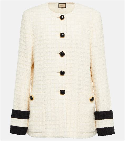 gucci tweed jacket womens|farfetch gucci tweed jacket.